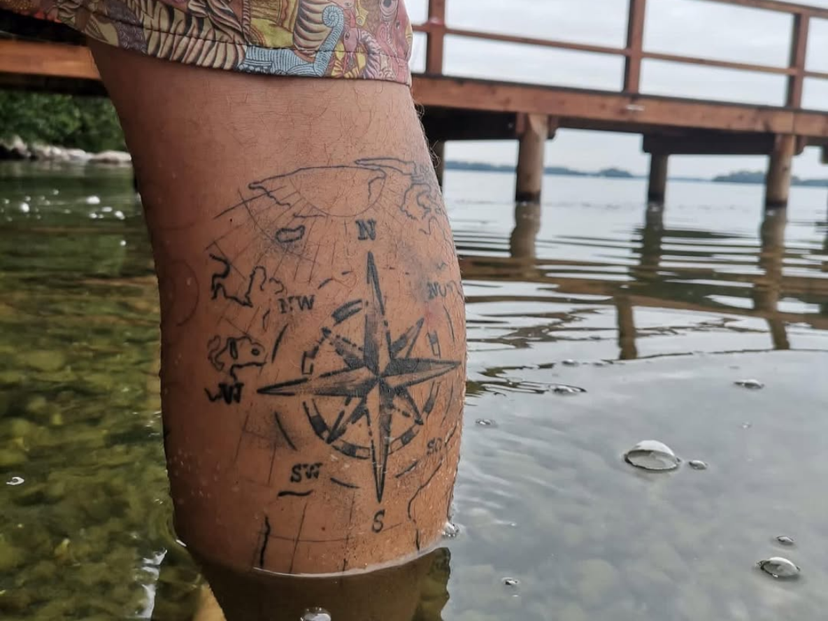 Kompass tattoo